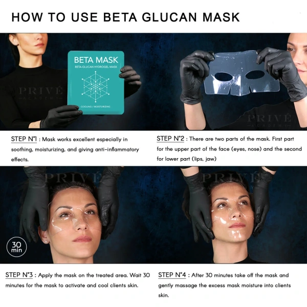 Beta-glukanová hydratační maska Pro | Suchá a dehydratovaná plet´ – detailní foto